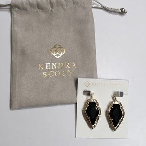 Kendra Scott Tessa Black Drop Earrings